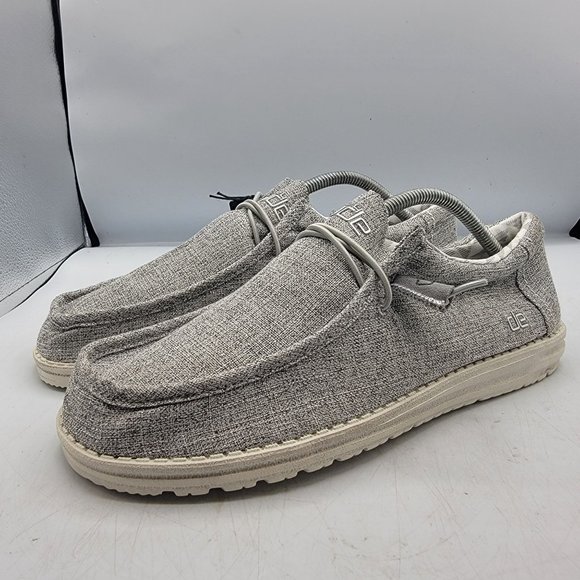 Hey Dude Mens 11 Wally Linen Iron Loafer Slip On Shoes Lightweight Casual Walk main image 11